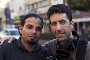 Mohammed Othman and Adam Abel on location